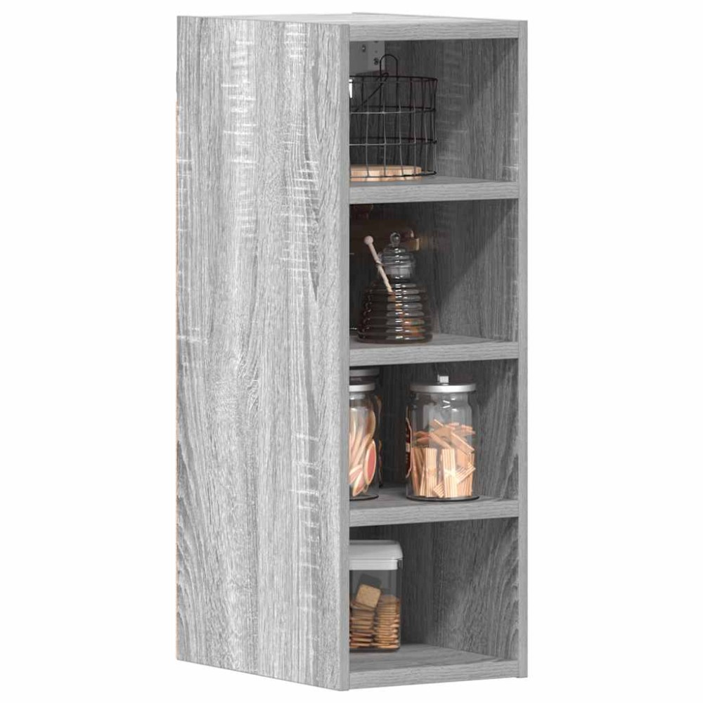 vidaXL Κρεμαστό Ντουλάπι "Riga" Γκρι Sonoma 20x29,5x60 εκ. από Τεχνητό Ξύλο