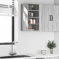 vidaXL Κρεμαστό Ντουλάπι "Riga" Γκρι Sonoma 30x29,5x60 εκ. από Τεχνητό Ξύλο