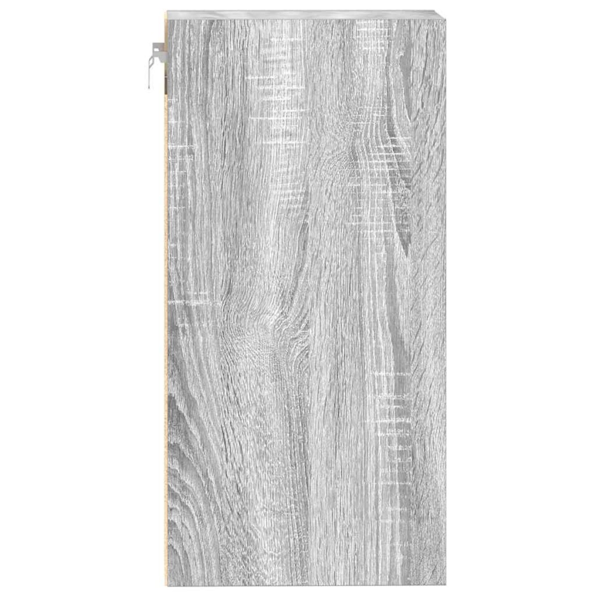 vidaXL Κρεμαστό Ντουλάπι "Riga" Γκρι Sonoma 30x29,5x60 εκ. από Τεχνητό Ξύλο