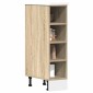 vidaXL Ντουλάπι Δαπέδου Riga Sonoma Δρυς 20x44,5x81,5 εκ. Ξύλο