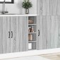 vidaXL Ντουλάπι "Riga" Γκρι Sonoma 20x44,5x81,5 εκ. από Τεχνητό Ξύλο