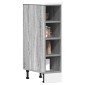 vidaXL Ντουλάπι "Riga" Γκρι Sonoma 20x44,5x81,5 εκ. από Τεχνητό Ξύλο