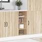 vidaXL Ντουλάπι "Riga" Sonoma Δρυς 30x44,5x81,5 εκ. από Τεχνητό Ξύλο