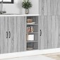 vidaXL Ντουλάπι "Riga" Γκρι Sonoma 30x44,5x81,5 εκ. από Τεχνητό Ξύλο