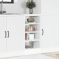 vidaXL Ντουλάπι "Riga" Λευκό 40x44,5x81,5 εκ. από Τεχνητό Ξύλο