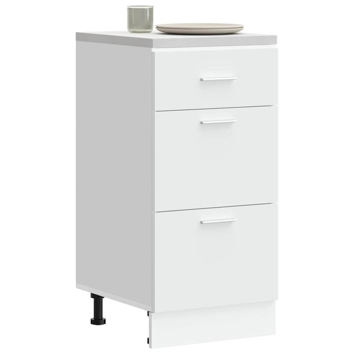 vidaXL Ντουλάπι "Lyon" Λευκό 40x46x81,5 εκ. από Τεχνητό Ξύλο