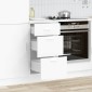 vidaXL Ντουλάπι "Lyon" Λευκό 40x46x81,5 εκ. από Τεχνητό Ξύλο