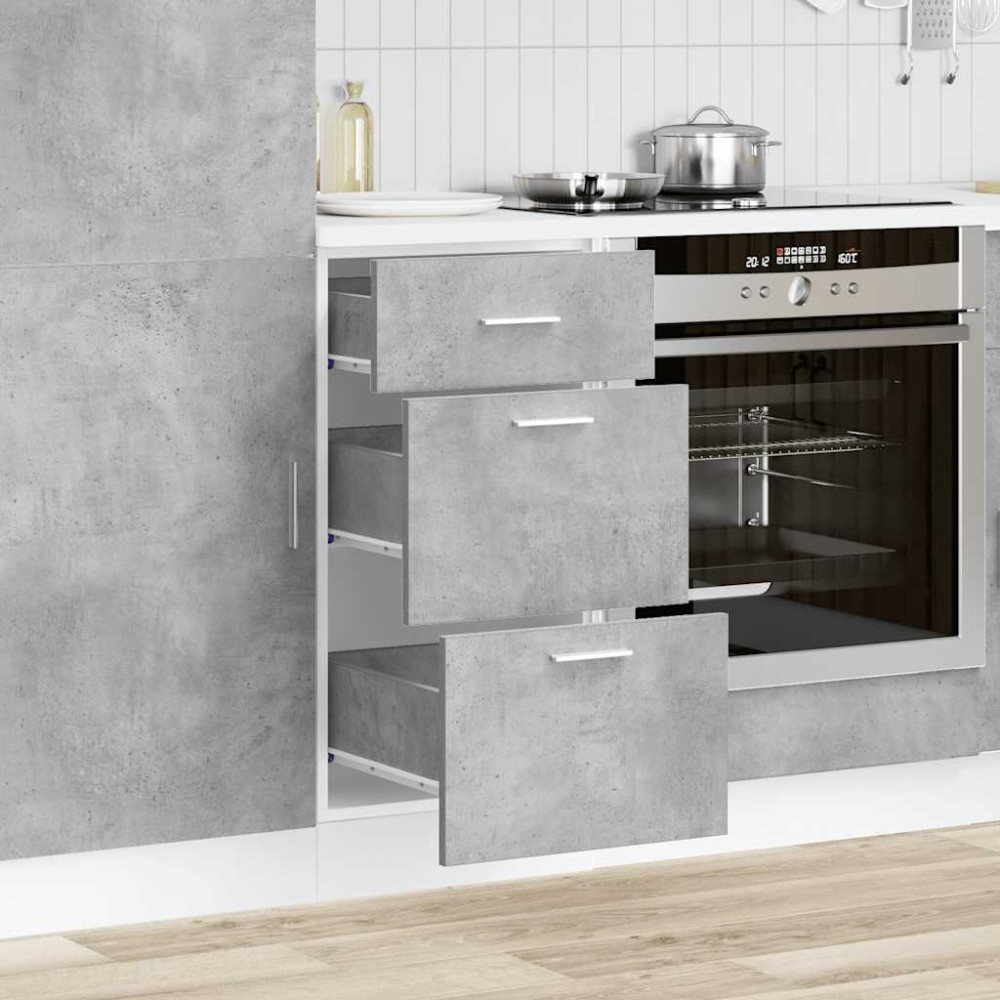 vidaXL Ντουλάπι "Lyon" Γκρι από Σκυρόδεμα 40x46x81,5 εκ. από Τεχνητό Ξύλο