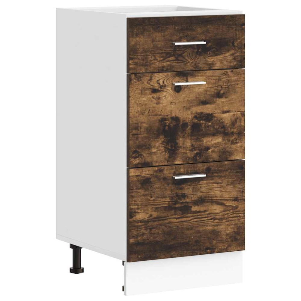 vidaXL Ντουλάπι "Lyon" Καπνιστή Δρυς 40x46x81,5 εκ. από Τεχνητό Ξύλο