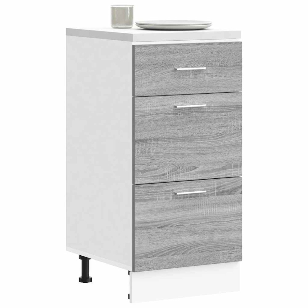 vidaXL Ντουλάπι "Lyon" Γκρι Sonoma 40x46x81,5 εκ. από Τεχνητό Ξύλο