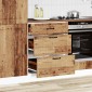 vidaXL ντουλάπι βάσης κουζίνας Lucca Παλαιό ξύλο κατασκευασμένο ξύλο
