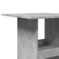 vidaXL Τραπέζι Μπαρ με Ράφια Γκρι Σκυρ. 60x60x102 εκ. Επεξεργ. Ξύλο