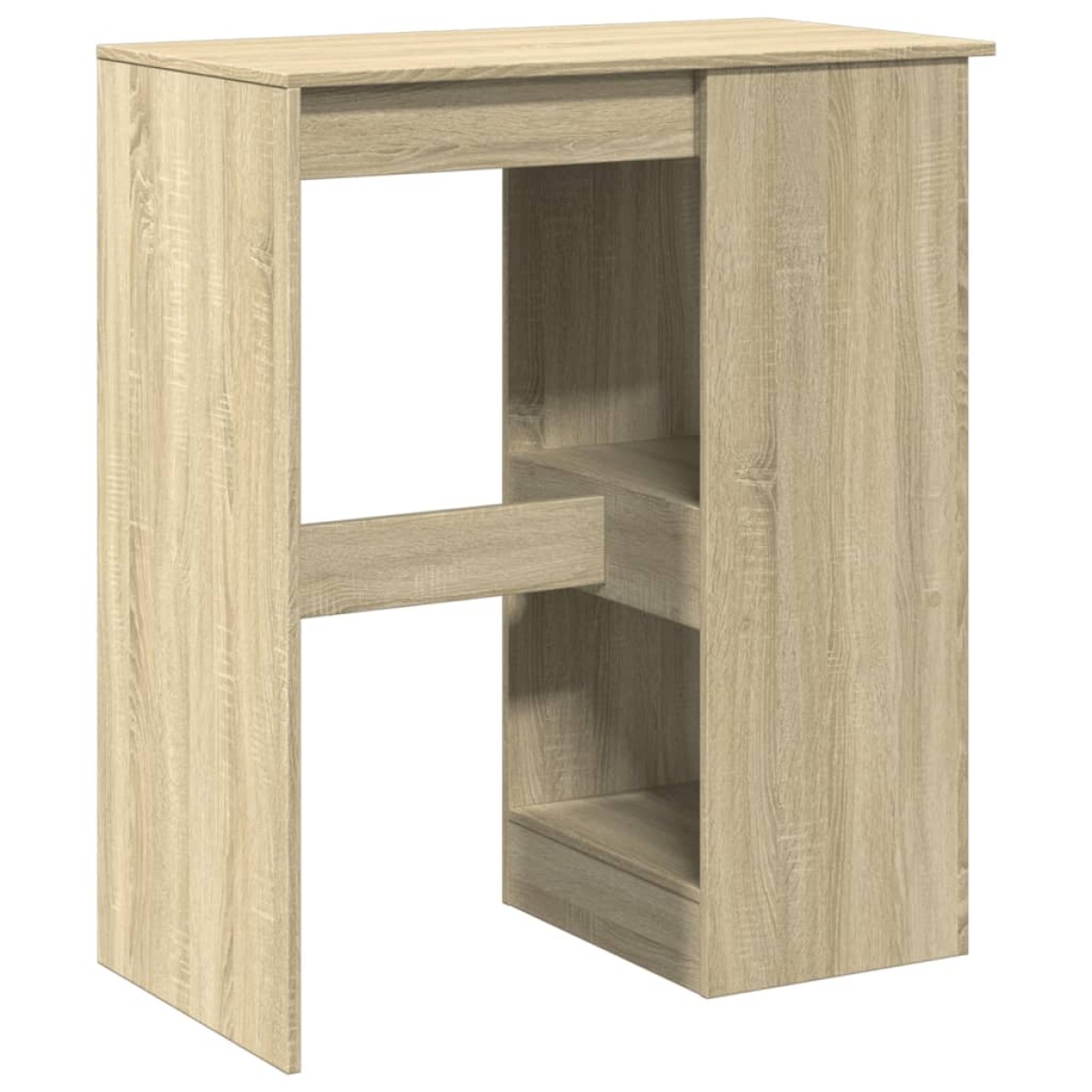 vidaXL Τραπέζι Μπαρ με Ράγες Sonoma Δρυς 90x47,5x103,5εκ Επεξεργ. Ξύλο
