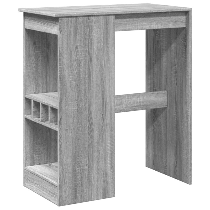 vidaXL Τραπέζι Μπαρ Γκρι Sonoma 90x47,5x103,5 εκ. από Επεξεργ. Ξύλο