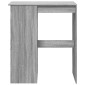 vidaXL Τραπέζι Μπαρ Γκρι Sonoma 90x47,5x103,5 εκ. από Επεξεργ. Ξύλο