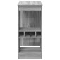 vidaXL Τραπέζι Μπαρ Γκρι Sonoma 90x47,5x103,5 εκ. από Επεξεργ. Ξύλο