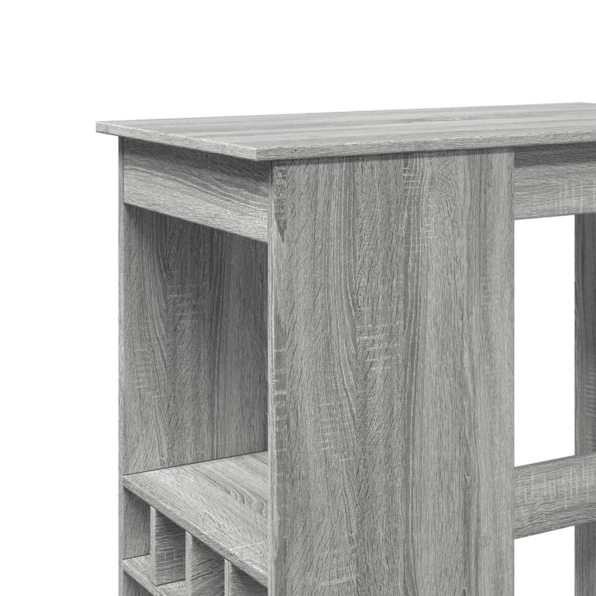vidaXL Τραπέζι Μπαρ Γκρι Sonoma 90x47,5x103,5 εκ. από Επεξεργ. Ξύλο