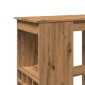 vidaXL Τραπέζι Μπαρ με Ράγες Δρυς 90x47,5x103,5 εκ. Επεξεργ. Ξύλο