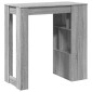 vidaXL Τραπέζι Μπαρ με Ράφια Γκρι Sonoma 102x50x103,5εκ. Επεξεργ. Ξύλο
