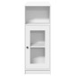 vidaXL Τραπέζι Μπαρ με Ράφια Λευκό 101x40x103,5 εκ. Επεξεργ. Ξύλο