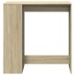 vidaXL Τραπέζι Μπαρ με Ράγες Sonoma Δρυς 101x40x103,5 εκ Επεξεργ. Ξύλο