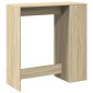 vidaXL Τραπέζι Μπαρ με Ράγες Sonoma Δρυς 101x40x103,5 εκ Επεξεργ. Ξύλο