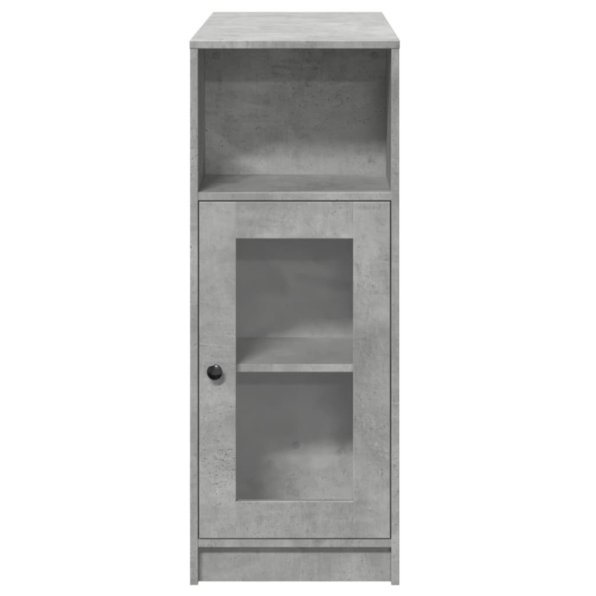 vidaXL Τραπέζι Μπαρ με Ράφια Γκρι Σκυρ. 101x40x103,5 εκ Επεξεργ. Ξύλο