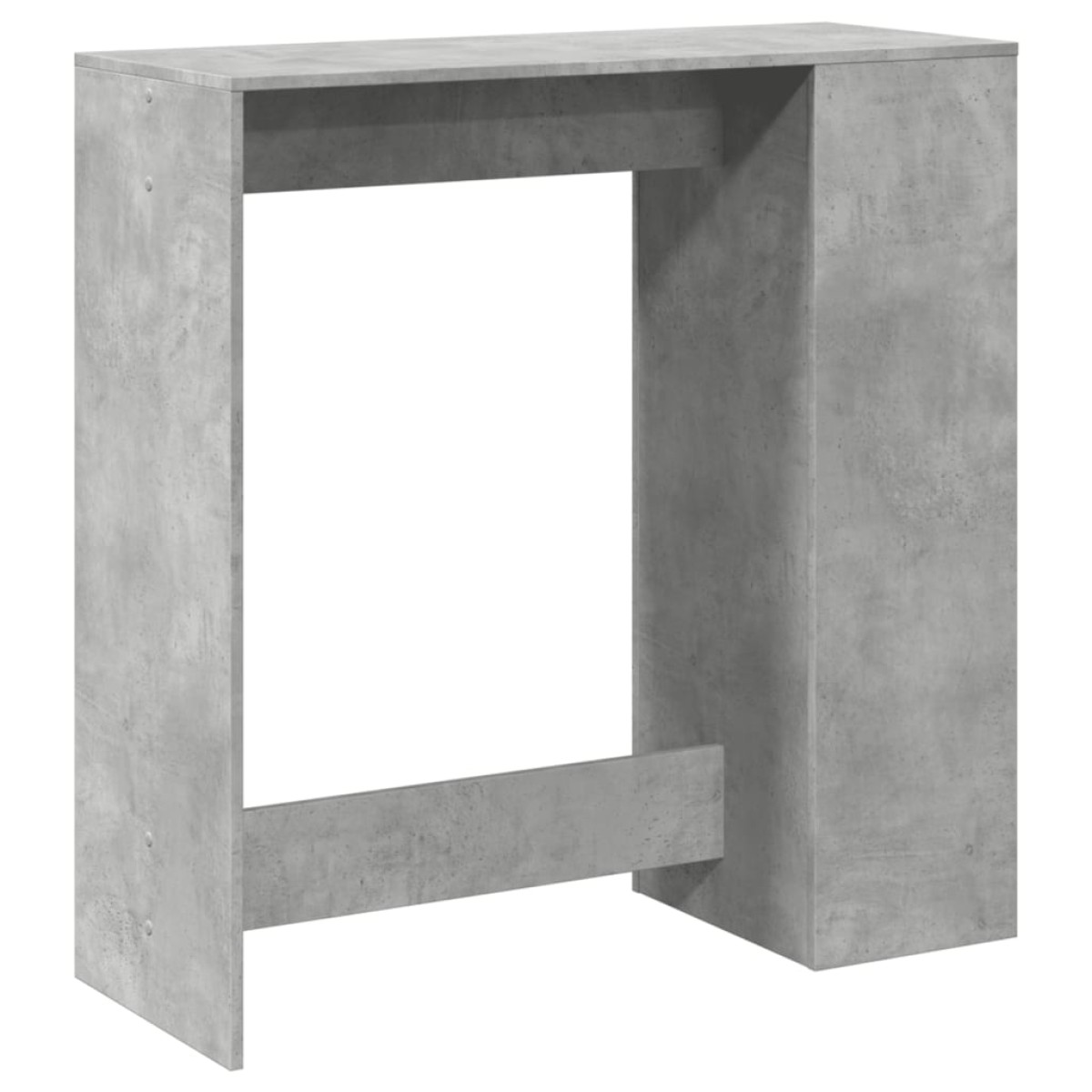 vidaXL Τραπέζι Μπαρ με Ράφια Γκρι Σκυρ. 101x40x103,5 εκ Επεξεργ. Ξύλο