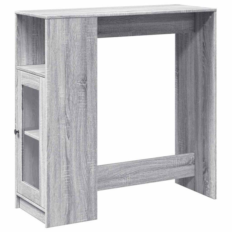 vidaXL Τραπέζι Μπαρ Γκρι Sonoma 101x40x103,5 εκ. από Επεξεργ. Ξύλο