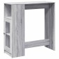 vidaXL Τραπέζι Μπαρ Γκρι Sonoma 101x40x103,5 εκ. από Επεξεργ. Ξύλο