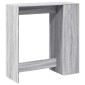 vidaXL Τραπέζι Μπαρ Γκρι Sonoma 101x40x103,5 εκ. από Επεξεργ. Ξύλο