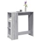vidaXL Τραπέζι Μπαρ Γκρι Sonoma 101x40x103,5 εκ. από Επεξεργ. Ξύλο
