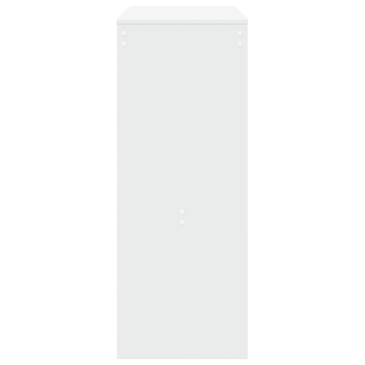 vidaXL Τραπέζι Μπαρ με Ράφια Λευκό 90x40x103,5 εκ. Επεξεργ. Ξύλο