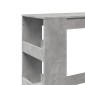 vidaXL Τραπέζι Μπαρ με Ράφια Γκρι Σκυρ. 90x40x103,5 εκ Επεξεργ. Ξύλο