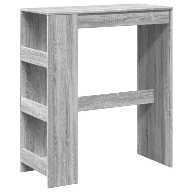 vidaXL Τραπέζι Μπαρ Γκρι Sonoma 90x40x103,5 εκ. από Επεξεργ. Ξύλο