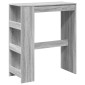 vidaXL Τραπέζι Μπαρ Γκρι Sonoma 90x40x103,5 εκ. από Επεξεργ. Ξύλο