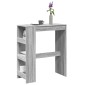 vidaXL Τραπέζι Μπαρ Γκρι Sonoma 90x40x103,5 εκ. από Επεξεργ. Ξύλο
