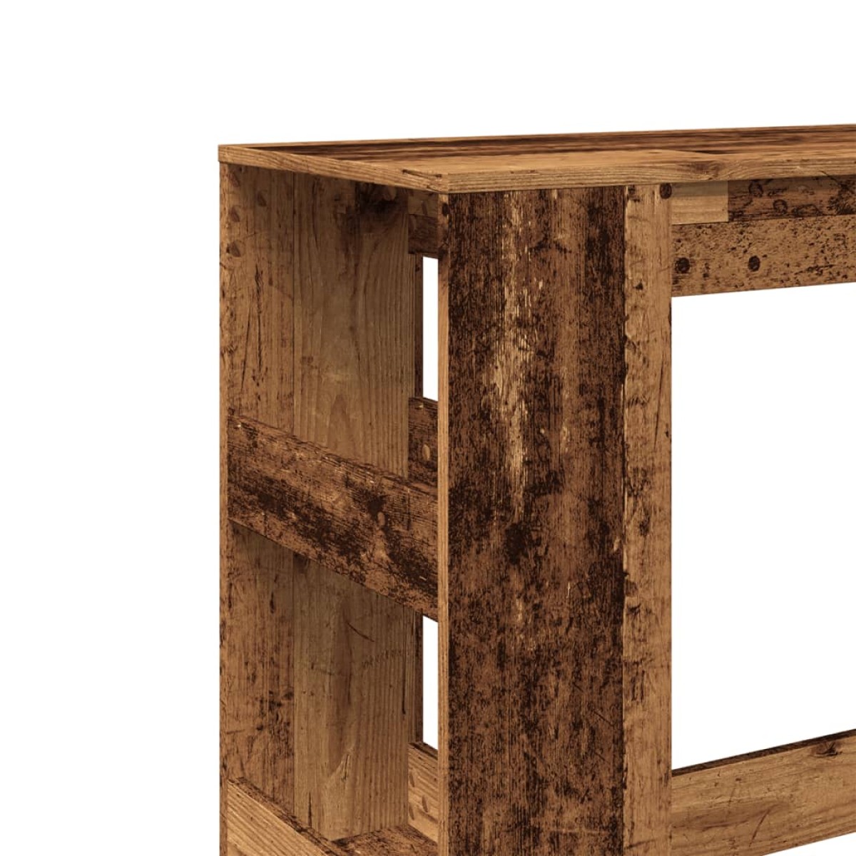 vidaXL Τραπέζι Μπαρ με Ράγες 90x40x103,5 εκ. Επεξεργ. Ξύλο