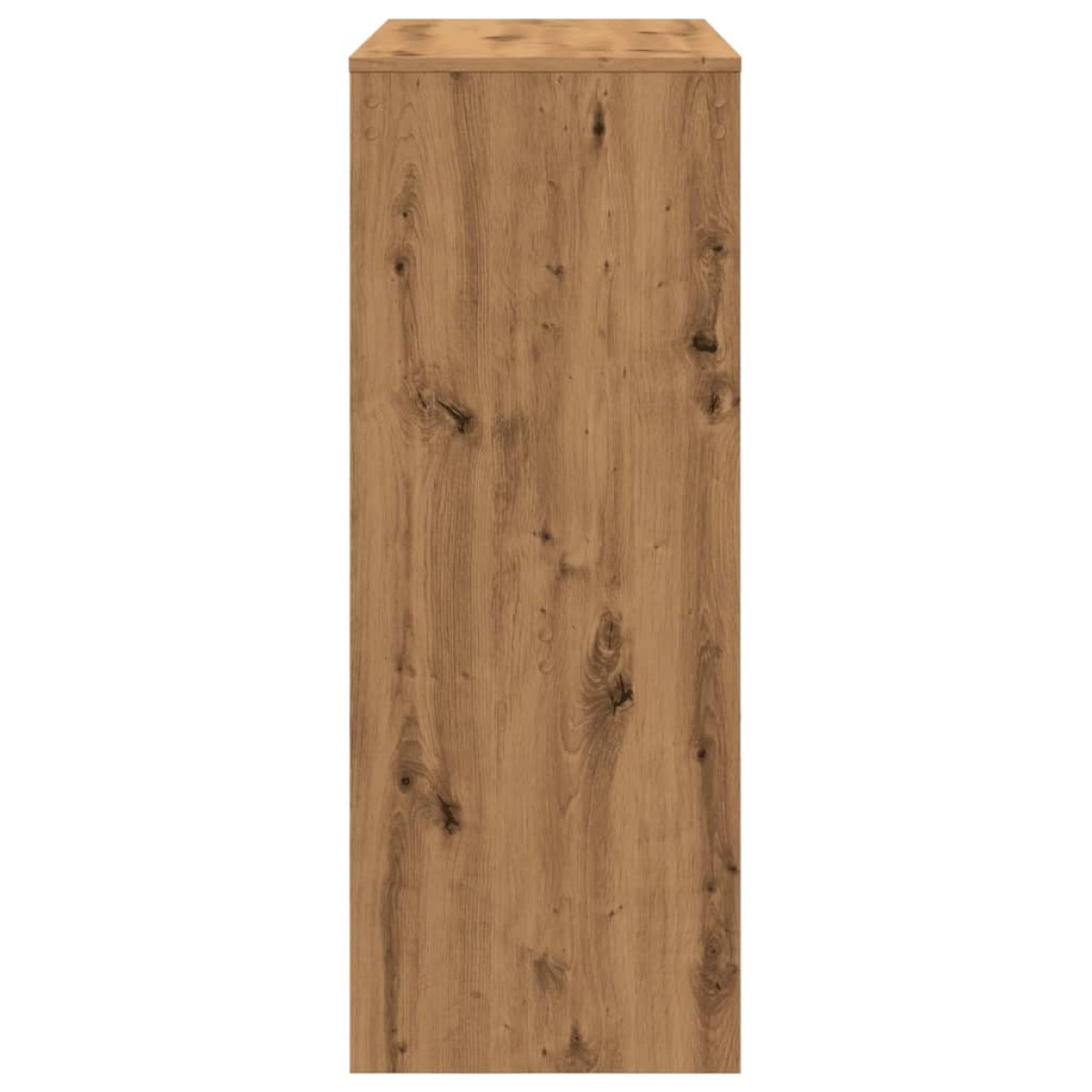 vidaXL Τραπέζι Μπαρ με Ράγες Δρυς 90x40x103,5 εκ. Επεξεργ. Ξύλο
