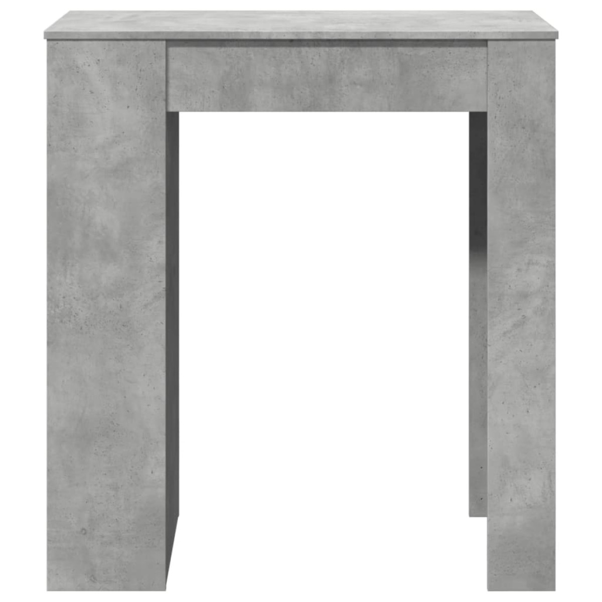 vidaXL Τραπέζι Μπαρ με Ράφια Γκρι Σκυρ. 95x47x103,5 εκ Επεξεργ. Ξύλο