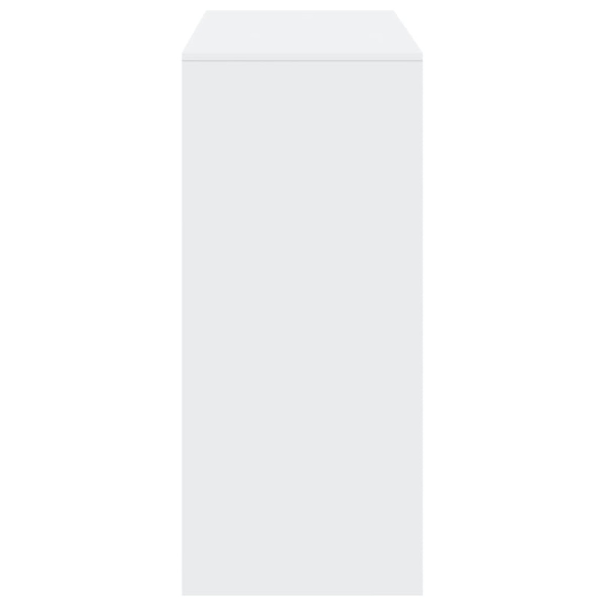 vidaXL Τραπέζι Κονσόλα με Ράφι Λευκό 124x46x103,5 εκ. Επεξεργ. Ξύλο