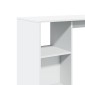 vidaXL Τραπέζι Κονσόλα με Ράφι Λευκό 124x46x103,5 εκ. Επεξεργ. Ξύλο