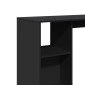 vidaXL Τραπέζι Κονσόλα με Ράφι Μαύρο 124x46x103,5 εκ. Επεξεργ. Ξύλο
