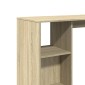 vidaXL Τραπέζι Κονσόλα με Ράφι Sonoma Δρυς 124x46x103,5 εκ Επεξ. Ξύλο