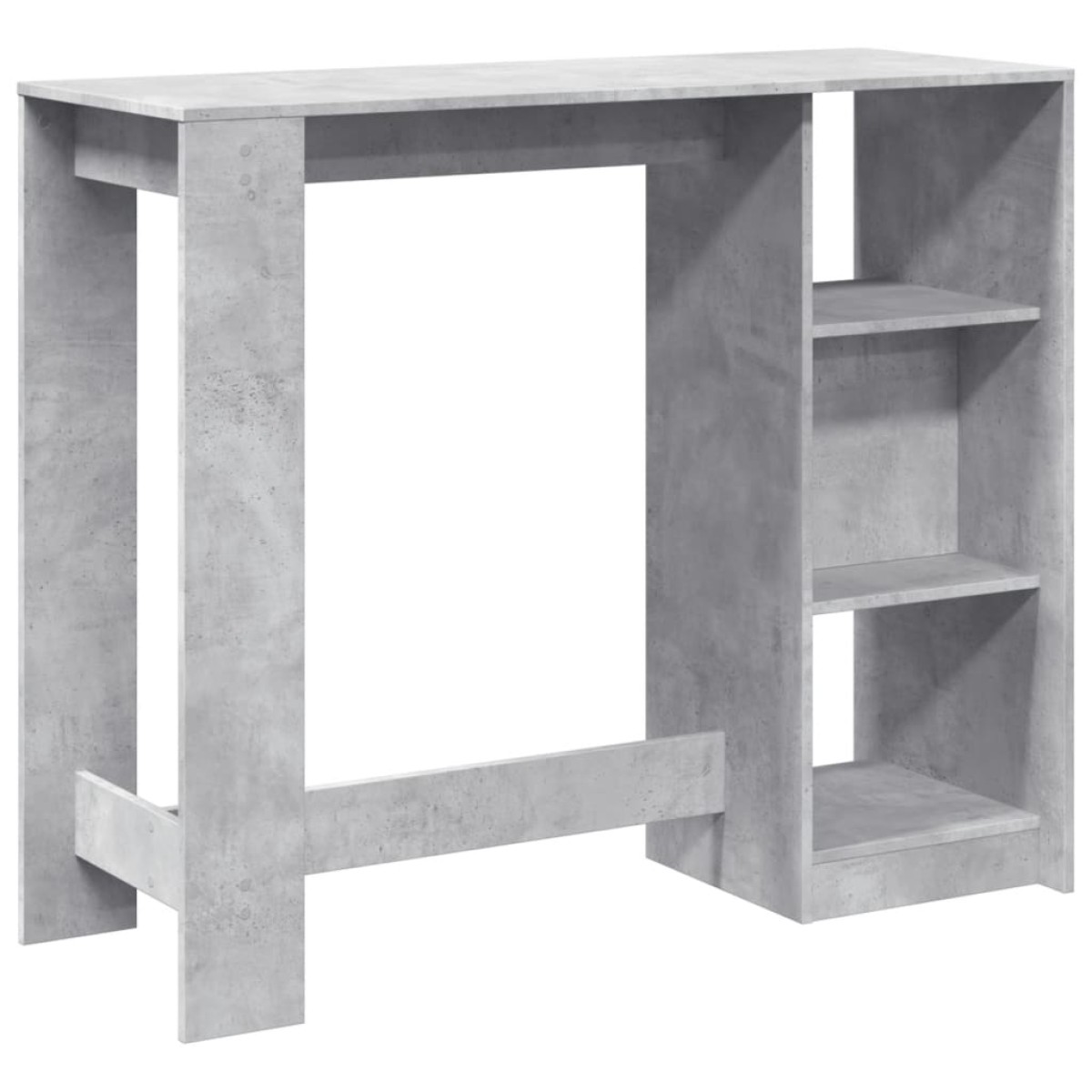 vidaXL Τραπέζι Κονσόλα με Ράφι Γκρι Σκυρ 124x46x103,5εκ. Επεξεργ. Ξύλο