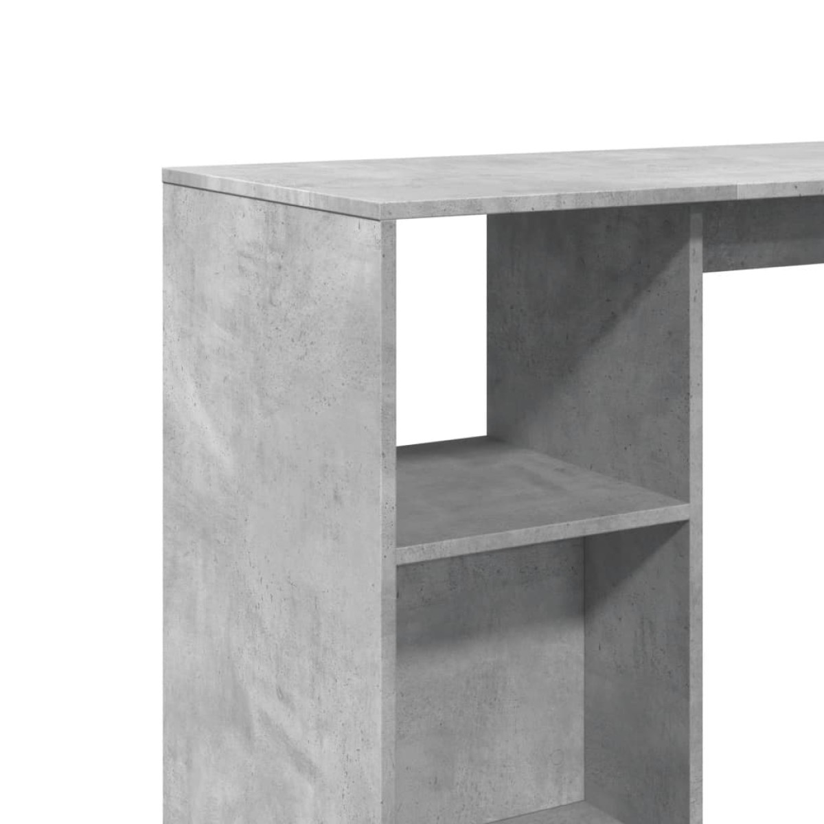 vidaXL Τραπέζι Κονσόλα με Ράφι Γκρι Σκυρ 124x46x103,5εκ. Επεξεργ. Ξύλο