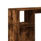 vidaXL Τραπέζι Κονσόλα με Ράφι Καπνιστή Δρυς 124x46x103,5εκ Επεξ. Ξύλο