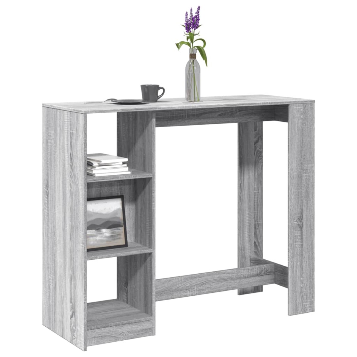vidaXL Τραπέζι Κονσόλα Γκρι Sonoma 124x46x103,5 εκ. από Επεξεργ. Ξύλο