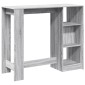 vidaXL Τραπέζι Κονσόλα Γκρι Sonoma 124x46x103,5 εκ. από Επεξεργ. Ξύλο