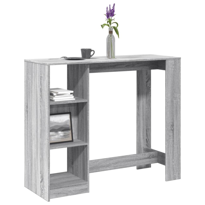 vidaXL Τραπέζι Κονσόλα Γκρι Sonoma 124x46x103,5 εκ. από Επεξεργ. Ξύλο